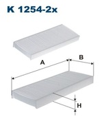 Filtron K 1254-2x Filter, vetranie priestoru Filtron K 1254-2x Filter, vetranie priestoru