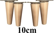 NOHY Drevené kužeľové NOHY 10cm 4 ks + plechy NOHY Drevené kužeľové NOHY 10cm 4 ks + plechy