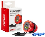 USB nabíjačka + USB C 12V 24V Quick Charge QC USB nabíjačka + USB C 12V 24V Quick Charge QC