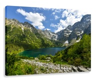 OBRAZ POĽSKO TATRY MORSKIE OKO 120x80 OBRAZ POĽSKO TATRY MORSKIE OKO 120x80