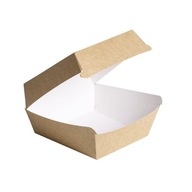 Burger box kraft kartón 115x105x75mm 75ks Burger box kraft kartón 115x105x75mm 75ks