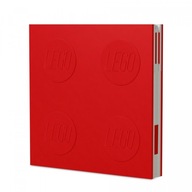 LEGO štvorcový zápisník s perom (červený)