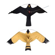 2x Plašič lietajúcich vtákov Hawks Kite Black Yellow