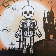 Papierový lampáš HALLOWEEN Skelet 55 cm Papierový lampáš HALLOWEEN Skelet 55 cm