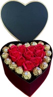 SADA KVETINOV MYDLOVÉ RUŽE FERRERO VALENTÍN SADA KVETINOV MYDLOVÉ RUŽE FERRERO VALENTÍN