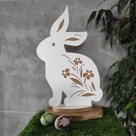VEĽKONOČNÁ DEKORÁCIA Zajac s trávou 46 x 30 cm