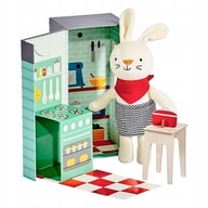 Petit Collage Plyšová hračka v krabici, králikáreň
