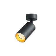 Nástenné svietidlo GU10 LED Eris Gold, pohyblivé x1 čierne Nástenné svietidlo GU10 LED Eris Gold, pohyblivé x1 čierne