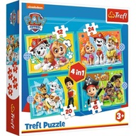 Puzzle 4v1 Happy Paw Patrol team Puzzle 4v1 Happy Paw Patrol team