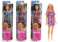 Bábika Barbie v šatách so srdiečkami, 30 cm