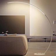 Stojacia lampa biela moderná LED