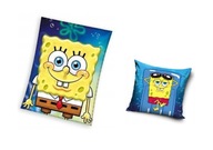 Fleecová deka + obliečka na vankúš SPONGEBOB Fleecová deka + obliečka na vankúš SPONGEBOB