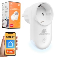 Inteligentná Wi-Fi zásuvka s LED lampou Spacetronik Tuya Voice Control Inteligentná Wi-Fi zásuvka s LED lampou Spacetronik Tuya Voice Control