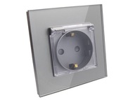 ELEKTRICKÁ ZÁSUVKA B-LINE SO SKLENENÝM SVORKOM IP44 F ELEKTRICKÁ ZÁSUVKA B-LINE SO SKLENENÝM SVORKOM IP44 F
