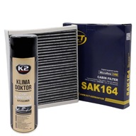 Uhlíkový kabínový filter SCT SAK164 + Klima Doktor K2