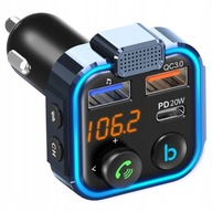 BLUETOOTH AUTO VYSIELAČ FM MP3 RÝCHLA NABÍJAČKA 3 x USB QC 3.0