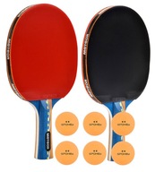 Sada 2 rakiet + 6 loptičiek na stolný tenis a ping pong Sada 2 rakiet + 6 loptičiek na stolný tenis a ping pong