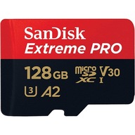 Pamäťová karta Sandisk 128GB Extreme Pro + adaptér