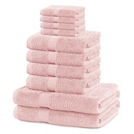 Bavlnené utierky Powder Pink, 10 ks hladké, savé, súprava Bavlnené utierky Powder Pink, 10 ks hladké, savé, súprava