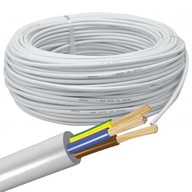 DRÔTOVÝ FLEXIBILNÝ KÁBEL H05VV-F 3 x 2,5mm2 ELEKTRICKÝ KÁBEL 100mb DRÔTOVÝ FLEXIBILNÝ KÁBEL H05VV-F 3 x 2,5mm2 ELEKTRICKÝ KÁBEL 100mb