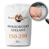 Sklenené mikroguľôčky 150 - 250 µm 25 kg, pieskované sklo, sklenené guľôčky Sklenené mikroguľôčky 150 - 250 µm 25 kg, pieskované sklo, sklenené guľôčky