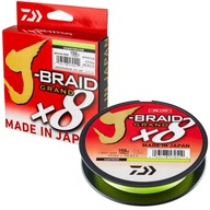 Daiwa J-Braid X8 0,20mm 135m Chartreuse Daiwa J-Braid X8 0,20mm 135m Chartreuse