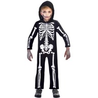 SKELETON kostým HALLOWEEN kostlivec 116-128cm SKELETON kostým HALLOWEEN kostlivec 116-128cm