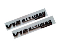 Emblém na blatník Mercedes V12 Biturbo 4M+ Emblém na blatník Mercedes V12 Biturbo 4M+