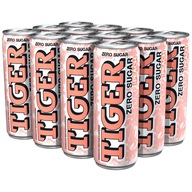 Energetický nápoj Tiger Zero Sugar Peach 12x250ml
