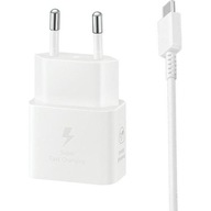 Samsung 25W nástenná nabíjačka + kábel, USB-C 1m, PD, PPS Samsung 25W nástenná nabíjačka + kábel, USB-C 1m, PD, PPS
