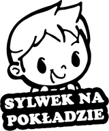 Nálepka SYLWEK IN THE CAR do auta 18x15 farieb Nálepka SYLWEK IN THE CAR do auta 18x15 farieb