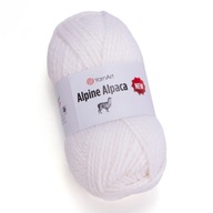 Priadza YarnArt Alpine Alpaca New 150g / 120m farba 1440 biela Priadza YarnArt Alpine Alpaca New 150g / 120m farba 1440 biela