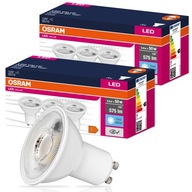 6x GU10 LED žiarovka 6,9W = 50W 575lm 120° OSRAM 6x GU10 LED žiarovka 6,9W = 50W 575lm 120° OSRAM