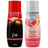 Sada koncentrátu SODASTREAM, príchuť COLA, GRAPEFRUIT Sada koncentrátu SODASTREAM, príchuť COLA, GRAPEFRUIT