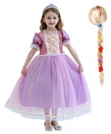 ŠATY ŠATY Parochňa Rapunzel KOSTÝM OUTFIT 128/134 ŠATY ŠATY Parochňa Rapunzel KOSTÝM OUTFIT 128/134