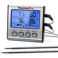 LCD TEPLOMER NA MÄSO, 2 SONDY, INDIKÁTOR PEČENIA LCD TEPLOMER NA MÄSO, 2 SONDY, INDIKÁTOR PEČENIA