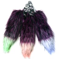 Fluffy Kita Tail Keychain LED Keychain PRE MO LYŽIARSKU PRILBU Fluffy Kita Tail Keychain LED Keychain PRE MO LYŽIARSKU PRILBU