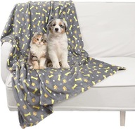 Mäkká teplá flanelová deka pre psa pre mačky 150x120