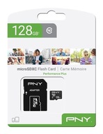 SecureDigital 128GB PNY SDXC cl10 SD karta + adaptér