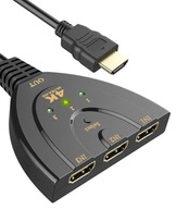 SWITCH rozbočovač T rozbočovač 3x HDMI v 1 SWITCH rozbočovač T rozbočovač 3x HDMI v 1