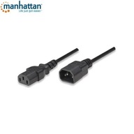 Manhattan C14 až C13 M/F napájací kábel Predlžovací kábel 1,8m, čierny Manhattan C14 až C13 M/F napájací kábel Predlžovací kábel 1,8m, čierny