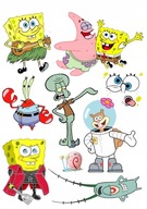 Tlačový fondant na tortu Set SPONGEBOB Tlačový fondant na tortu Set SPONGEBOB