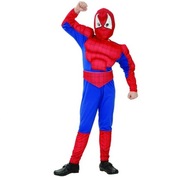 Kostým Spiderman Spider hrdina so svalmi 130/140 cm