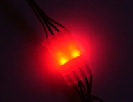 Konektor napájania LED podsvietenia červený molexový typ
