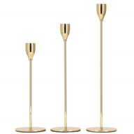 SET STOJAN NA SVIEČKY KOVOVÝ SET ZLATÁ DEKORÁCIA NA SVIEČKY GLAMOUR 3 KS SET STOJAN NA SVIEČKY KOVOVÝ SET ZLATÁ DEKORÁCIA NA SVIEČKY GLAMOUR 3 KS