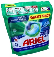All-in-1 biele kapsule na pranie ARIEL Mountain Spring 72 ks Giga Pack