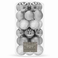 GUĽA NA VIANOČNÝ STROMČEK 6cm NEZRUŠITEĽNÁ ČAŤKA 30x SET GUĽA NA VIANOČNÝ STROMČEK 6cm NEZRUŠITEĽNÁ ČAŤKA 30x SET