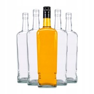 5ks WALKER SKLENENÉ FĽAŠE NA LIKÉRY BIBER WHISKY LIKÉR VÍNO 1000 ml 1l 5ks WALKER SKLENENÉ FĽAŠE NA LIKÉRY BIBER WHISKY LIKÉR VÍNO 1000 ml 1l