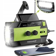 Núdzové rádio Solar Feegar OZE 2 PRO 4000mAh FM AM baterka SOS Powerbanka Núdzové rádio Solar Feegar OZE 2 PRO 4000mAh FM AM baterka SOS Powerbanka