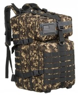 Vojenský, nepremokavý cestovný batoh vyrobený z polyesteru a nylonu - Peterson